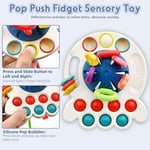 Circle Toys UFO Eğitici Duyusal Aktivite Oyuncağı - 1-3 Yaş Yürümeye Başlayan Çocuklar için Montessori Gelişim Seti