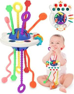 Circle Toys UFO Eğitici Duyusal Aktivite Oyuncağı - 1-3 Yaş Yürümeye Başlayan Çocuklar için Montessori Gelişim Seti
