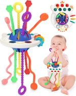 Circle Toys UFO Eğitici Duyusal Aktivite Oyuncağı - 1-3 Yaş Yürümeye Başlayan Çocuklar için Montessori Gelişim Seti