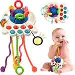 Circle Toys UFO Eğitici Duyusal Aktivite Oyuncağı - 1-3 Yaş Yürümeye Başlayan Çocuklar için Montessori Gelişim Seti