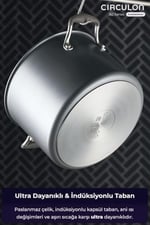 Circulon 8 Parça Tencere & Tava Seti - Seçenekler: 8'li set, 2 Quart Tencere (Süzme Kapağı), 34 CM, Tencere...