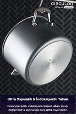 Circulon 8 Parça Tencere & Tava Seti - Seçenekler: 8'li set, 2 Quart Tencere (Süzme Kapağı), 34 CM, Tencere...