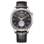 CITIZEN Erkek Analog Otomatik Saat Deri Kayışlı NH9131-14E, Siyah, Ölçü Birimi, Kayış