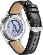CITIZEN Erkek Analog Otomatik Saat Deri Kayışlı NH9131-14E, Siyah, Ölçü Birimi, Kayış