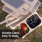 Citron Çatal ve Kaşıklı Bento Beslenme Kutusu Seti - Dusty Blue 1061992