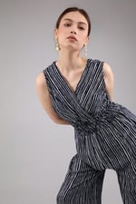 Çizgili Tulum kırmızı M starNM951