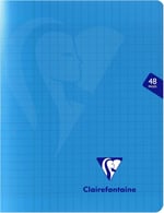Clairefontaine 323751C A Mavi Mimesys Zımbalanmış Defter - 17x22 cm - 48 Seyes Çizgili - 90 g Beyaz Kağıt - Polypro Kapak