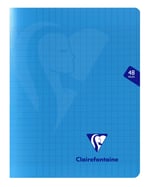 Clairefontaine 323751C A Mavi Mimesys Zımbalanmış Defter - 17x22 cm - 48 Seyes Çizgili - 90 g Beyaz Kağıt - Polypro Kapak