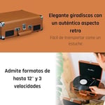 Classic Phono TT-10BN, Hoparlörlü Pikap, Kahverengi