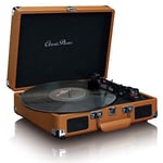 Classic Phono TT-10BN, Hoparlörlü Pikap, Kahverengi