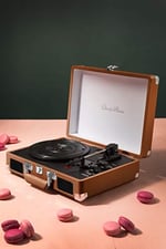 Classic Phono TT-10BN, Hoparlörlü Pikap, Kahverengi
