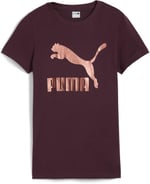 Classics Shiny Logo Kadın Siyah Günlük Stil T-Shirt 62559701