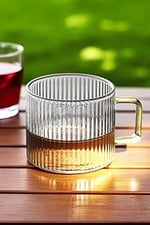 Clavera 6’lı Kulplu Cam Çay Kahve Espresso Bardak Fincan Seti 150 ml