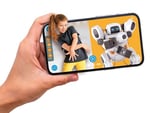 Clementoni AIRO Robot Yapay Zeka - Çocuklar için eğitici ve özelleştirilebilir oyuncak, hareket ve sesli tanıma ile etkileşimli, 8 yaşından itibaren - 55513