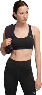 Cloudspun Mid-Support Kadın Siyah Antrenman Sporcu Sütyeni 52746201