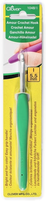 Clover Tığ 1048 - Bedenler: 2.50mm, 4.0 mm, 5.0 mm, 5.5 mm, 6.0 mm, 0.6 mm, 0.75 mm...