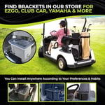 Club Clean - Original Ball and Club Cleaner/Washer with Universal Bracket for Golf Cars - Home Use - Single Chamber