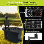 Club Clean - Original Ball and Club Cleaner/Washer with Universal Bracket for Golf Cars - Home Use - Single Chamber
