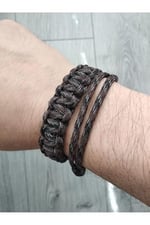Cobra Mad Max Genişlik Ayarlı Bileklik Seti kahverengi desenli Tek Ebat