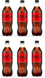Coca-Cola Zero Şeker, 1 Litre, 6'lı Paket