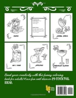 Cocktail Advent Calendar: Christmas Countdown Coloring Book for Adults with 24 Drink Recipes