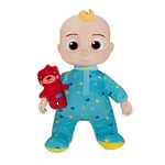 CoComelon Müzikal JJ Peluş Bebek - Yatmadan önce şarkı klipleri söylemek için karnına basın - özellik ve küçük yastık peluş oyuncak ayı içerir