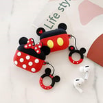 Cocomii 3D AirPods Pro Kılıf - 3D Karikatür - İnce - Hafif - Mat - Anahtarlık Halkası 3D Karikatür Karakterler Karikatür - Lüks Estetik Kulaklık Kılıfı Apple AirPods Pro (Minnie) ile Uyumlu