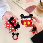 Cocomii 3D AirPods Pro Kılıf - 3D Karikatür - İnce - Hafif - Mat - Anahtarlık Halkası 3D Karikatür Karakterler Karikatür - Lüks Estetik Kulaklık Kılıfı Apple AirPods Pro (Minnie) ile Uyumlu