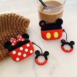 Cocomii 3D AirPods Pro Kılıf - 3D Karikatür - İnce - Hafif - Mat - Anahtarlık Halkası 3D Karikatür Karakterler Karikatür - Lüks Estetik Kulaklık Kılıfı Apple AirPods Pro (Minnie) ile Uyumlu