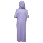 Çocuk Namaz Takımı Pratik Tek Parça Desenli Kollu Tak Çıkar Başörtülü Likralı Tesettür Elbise (6-12 Yaş) 925-0301
