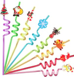 Çocuklar için 24 Noel Partisi Şekeri, Noel Partisi Dekorasyon Malzemeleri, Noel Şeker Torbaları Malzemeleri, Noel Hediye Hediyeleri, 2 Temizleme Fırçalı Pipetler