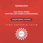 Coffeein Fındık (Hazelnut) Aromalı Filtre Kahve 250 Gr Clipsli Ambalaj Doğal Aroma