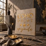 Coho Objet Coho Art Mavi Lale Sembolü - Çerçeveli