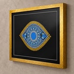 Coho Objet Coho Art Nazar Göz Sembolü - Çerçeveli
