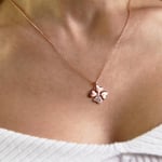 Coho Objet Coho Silver Four-leaf Clover El Yapımı Gümüş Yonca Kolye