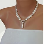 Coin Hakiki İnci Ve Mayorka Damla İnci Choker