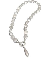 Coin Hakiki İnci Ve Mayorka Damla İnci Choker