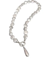 Coin Hakiki İnci Ve Mayorka Damla İnci Choker