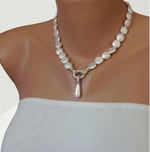 Coin Hakiki İnci Ve Mayorka Damla İnci Choker