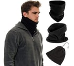 Çok Fonksiyonlu Unisex Terletmez Kumaş İpli Polar Bere Boyunluk