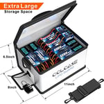 COLCASE Lipo Safe Bag - Yanmaz ve Patlamaya Dayanıklı, Şifreli Kilit, Yükseltilmiş Silikon Kaplı, 11 x 8 x 6,5 inç