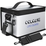 COLCASE Lipo Safe Bag - Yanmaz ve Patlamaya Dayanıklı, Şifreli Kilit, Yükseltilmiş Silikon Kaplı, 11 x 8 x 6,5 inç