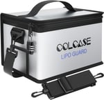 COLCASE Lipo Safe Bag - Yanmaz ve Patlamaya Dayanıklı, Şifreli Kilit, Yükseltilmiş Silikon Kaplı, 11 x 8 x 6,5 inç
