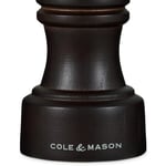 Cole & Mason H233056 Hoxton Çikolata Ahşap Tuz ve Karabiber Değirmeni Seti, Hassas + Karbon/Seramik Mekanizmaları, Ayarlanabilir Öğütmeli Tuz ve Karabiber Değirmenleri, Kayın Ağacı, 104 mm, Hediye