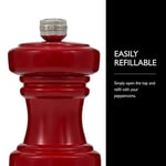 Cole & Mason Hoxton Parlak Kırmızı Biber Değirmeni 104mm - Seçenekler: 7'', 7'' Pepper Mill, 7'' Salt & Pepper Gift Set...