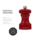 Cole & Mason Hoxton Parlak Kırmızı Biber Değirmeni 104mm - Seçenekler: 7'', 7'' Pepper Mill, 7'' Salt & Pepper Gift Set...