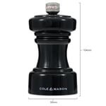 Cole & Mason Hoxton Parlak Siyah Tuz Değirmeni 104mm