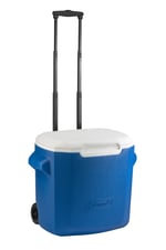 Coleman Pasif soğutma kutusu 16 QT/28QT Performance Wheeled Cooler, Thermobox 15/26 l kapasite, tekerlekli mobil buz kutusu