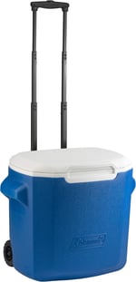 Coleman Pasif soğutma kutusu 16 QT/28QT Performance Wheeled Cooler, Thermobox 15/26 l kapasite, tekerlekli mobil buz kutusu