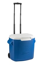 Coleman Pasif soğutma kutusu 16 QT/28QT Performance Wheeled Cooler, Thermobox 15/26 l kapasite, tekerlekli mobil buz kutusu
